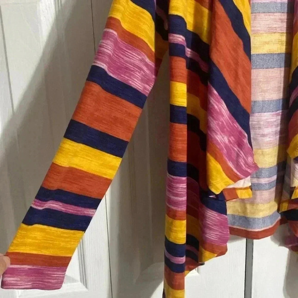 Bobeau striped cardigan sweater top MEDIUM M - Picture 6 of 12